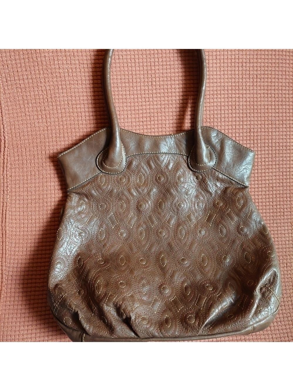 Vintage* axcess Liz Claiborne Large Brown Over Shoulder Handbag/Purse